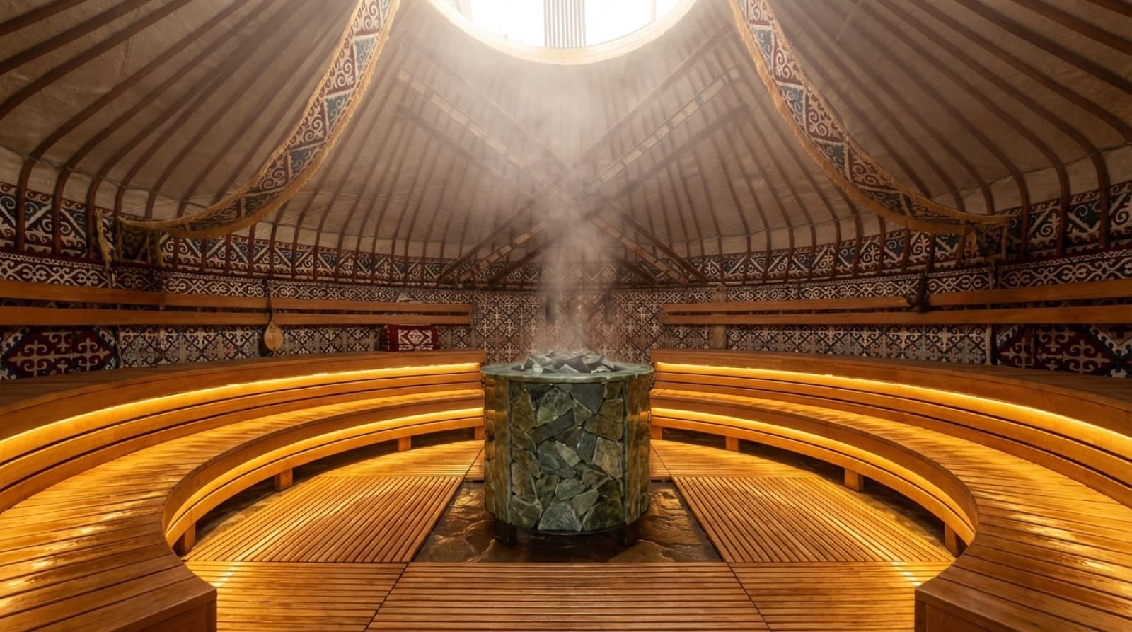 Handcrafted interior benches