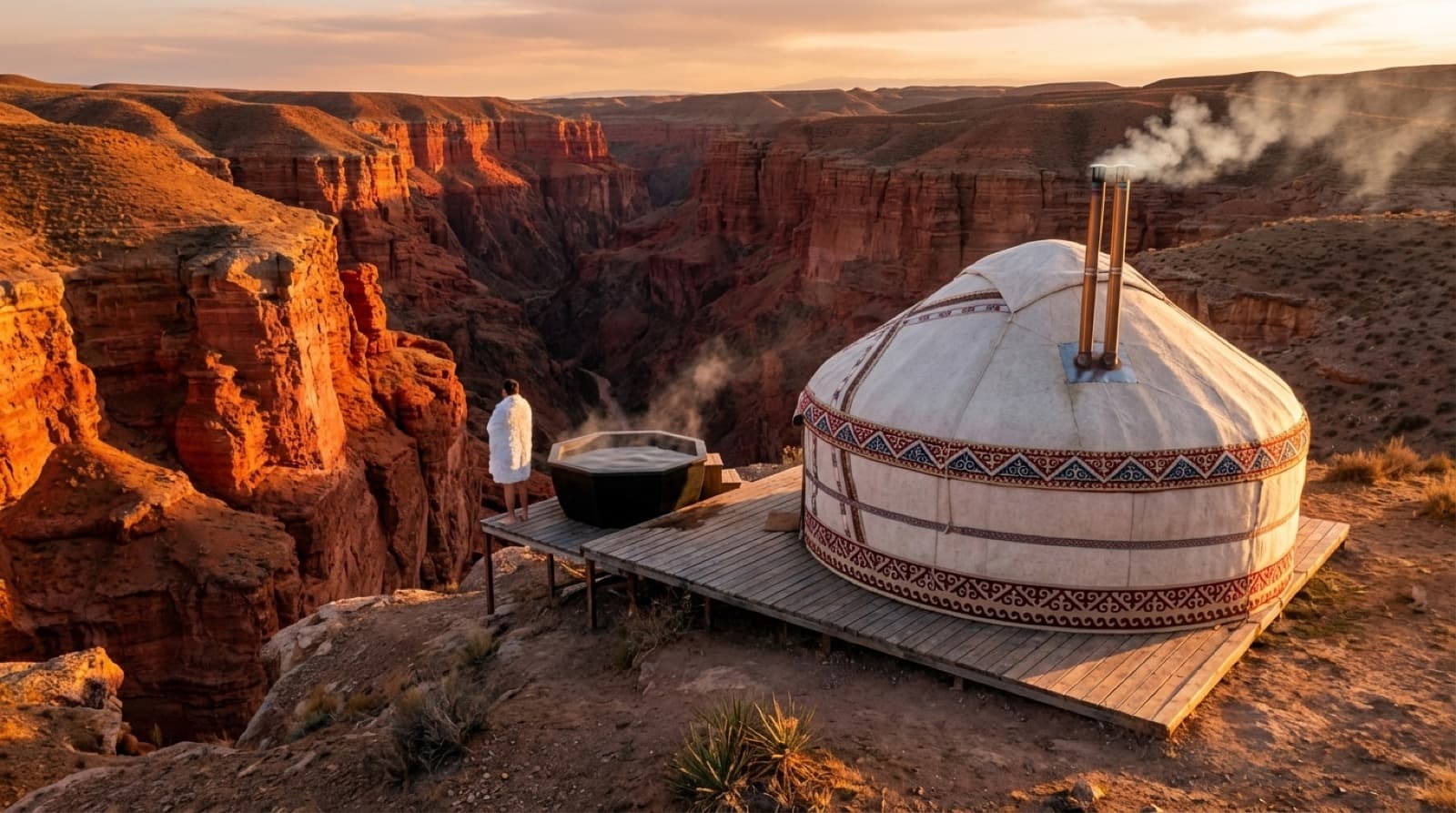 Yurt Hammam at Charyn Canyon